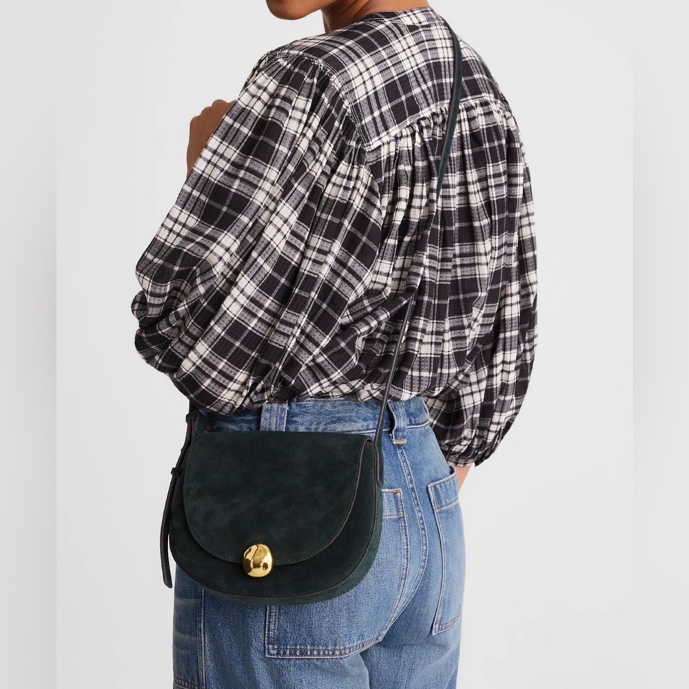 Madewell “Dakota Saddle Crossbody Bag” in Garnet Stone - Picture 4 of 10